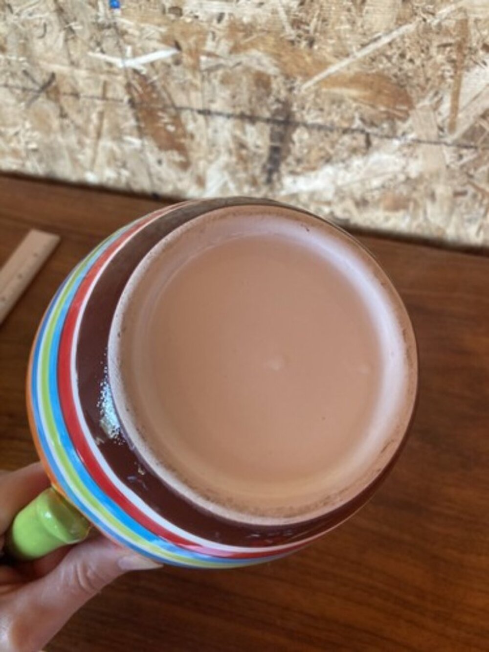 Striped Multicolor Ceramic Pitcher - Picture 10 of 10